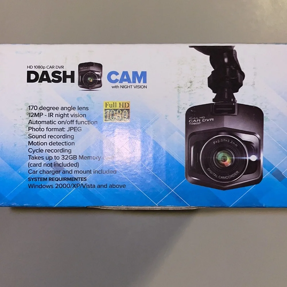 FULL HD 1080p Car DVR Dash Cam with night vision NWT